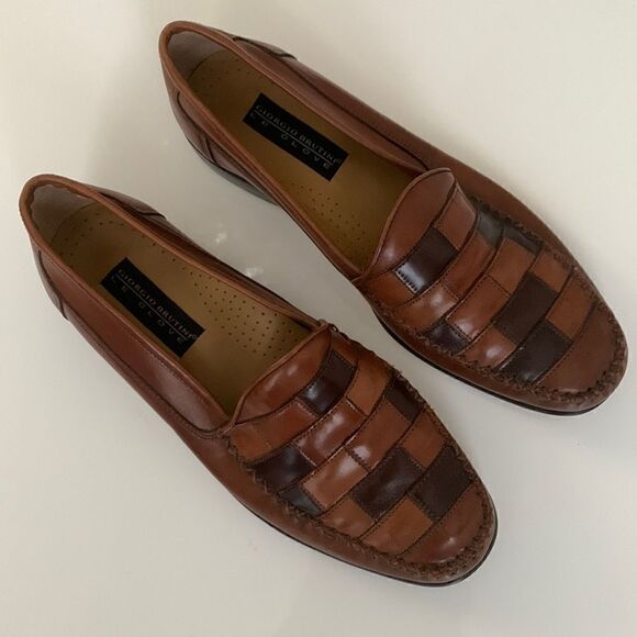 Giorgio Brutini Le Glove Handcrafted Leather Loafers Size 10,5 D - Picture 2 of 13